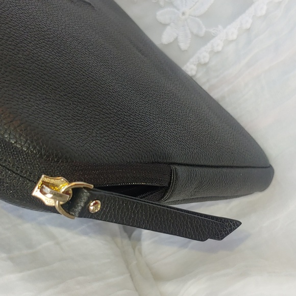 Kate Spade Laptop Pebbled Leather Padded Sleeve Black 15" x 10.5" - Picture 10 of 17